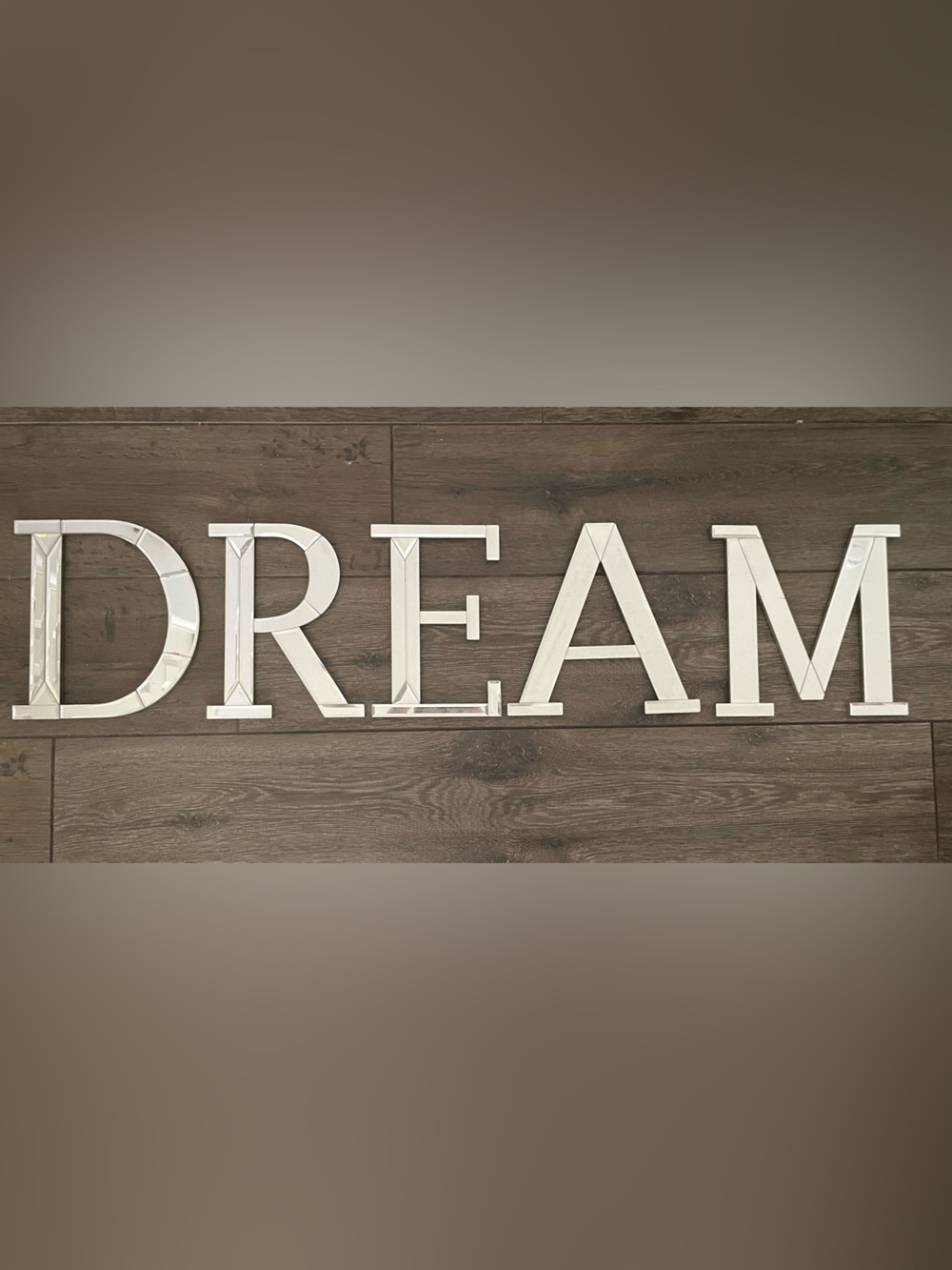 Pottery Barn Teen White 'DREAM' Mirrored Wall Letters
